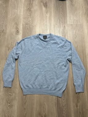Jos. A. Bank Light Blue V-Neck Sweater